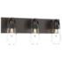 Eos 3-Light Sconce - Oil Rubbed Bronze - Clear Glass