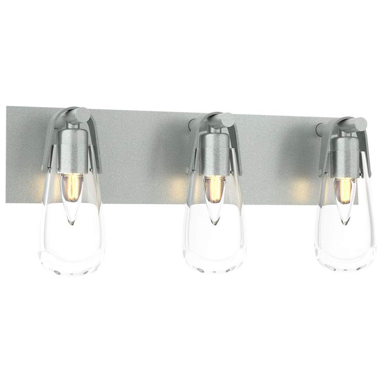 Image 1 Eos 3-Light Sconce - Platinum - Clear Glass