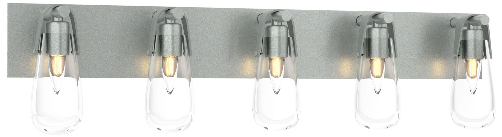 Eos 5-Light Sconce - Platinum - Clear Glass - Made to Order