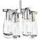 Eos Pendant - Sterling Finish - Clear Glass