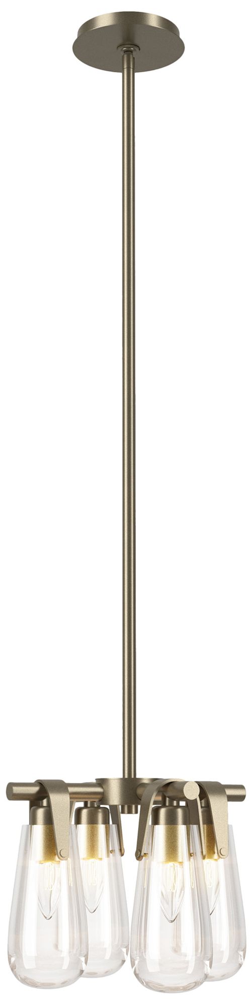 Eos Semi-Flush/Pendant - Gold - Clear Glass - Made to Order