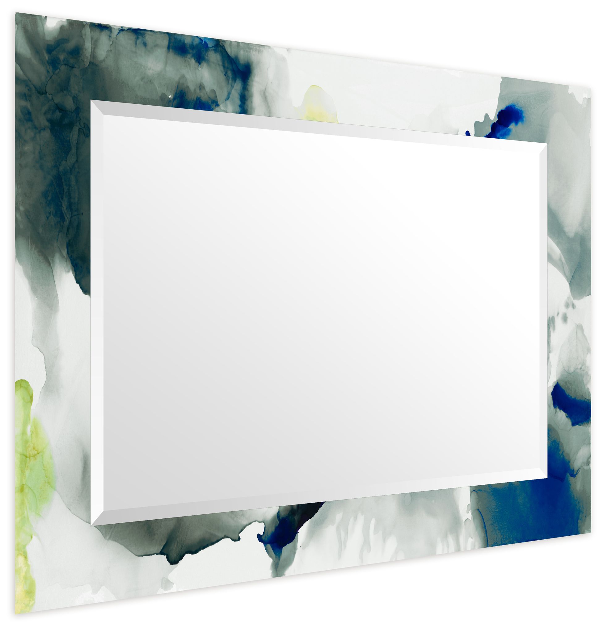 Image 4 Ephemeral IRectangular Beveled Mirror on Printed Tempered Art Glass more views
