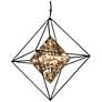 Epic 18" Wide Forged Iron 4-Light Pendant