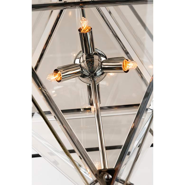 Image 4 Epic 18" Wide Forged Iron 4-Light Pendant more views