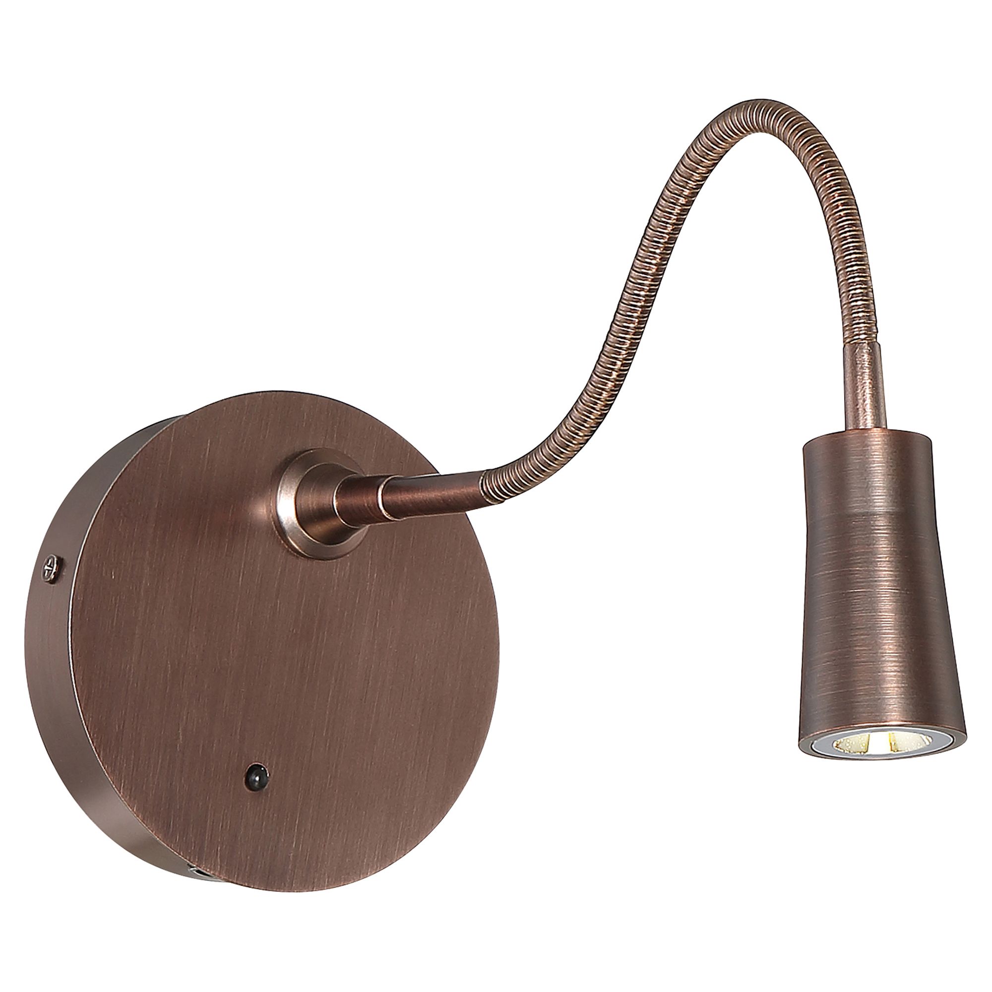 Image 2 Epiphanie Bronze Gooseneck LED Wall Lamp more views