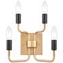 Epping Avenue 10" High 4-Light Sconce - Aged Brass