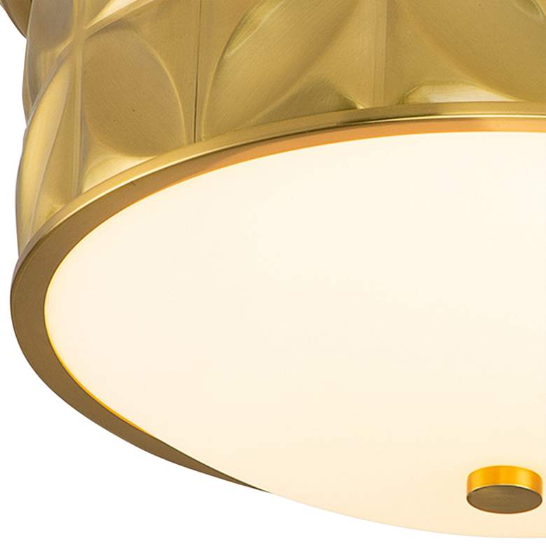 Image 3 Epsilon 17 1/2 inch Wide Aged Brass Round Ceiling Light by Lucas McKearn more views