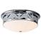 Epsilon 3 Light Flush Mount Polished Chrome