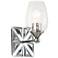 Epsilon Modern 1 Light Wall Sconce in Polished Chrome