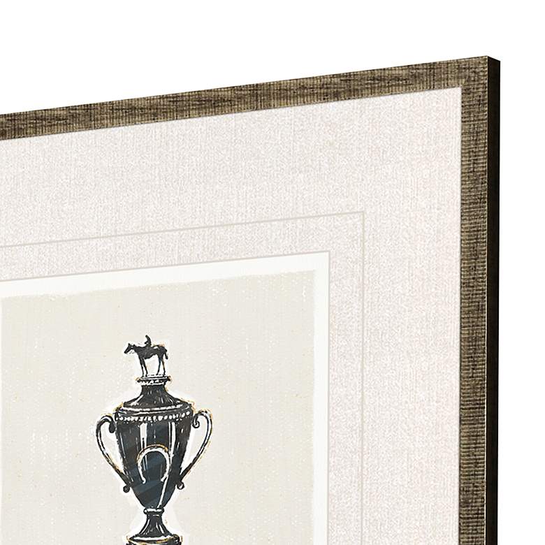 Image 4 Equestrian 20" Square 4-Piece Giclee Framed Wall Art Set more views