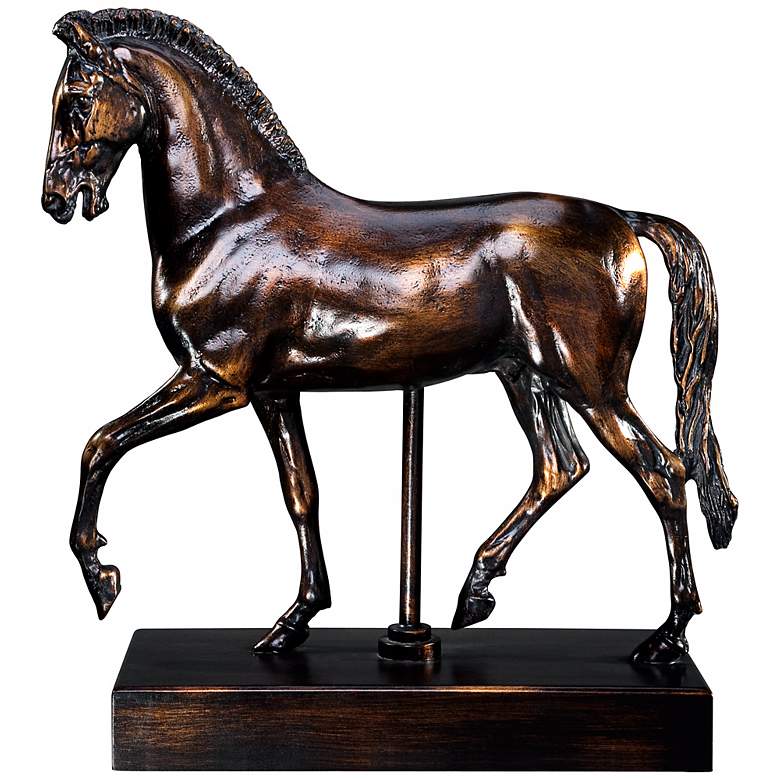 Image 1 Equestrian Horse 23 inch High Table Sculpture