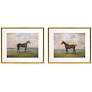 3_Equestrian II 27" Wide 2-Piece Giclee Framed Wall Art Set