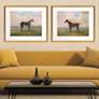 2_Equestrian II 27" Wide 2-Piece Giclee Framed Wall Art Set