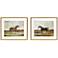 Equestrian III 27" Wide 2-Piece Giclee Framed Wall Art Set
