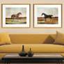 2_Equestrian III 27" Wide 2-Piece Giclee Framed Wall Art Set