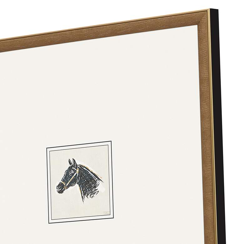 Image 3 Equestrian Study 17"W 2-Piece Exclusive Framed Wall Art Set more views