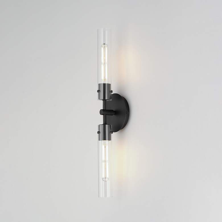 Image 2 Equilibrium 2-Light LED Wall Sconce - Black more views
