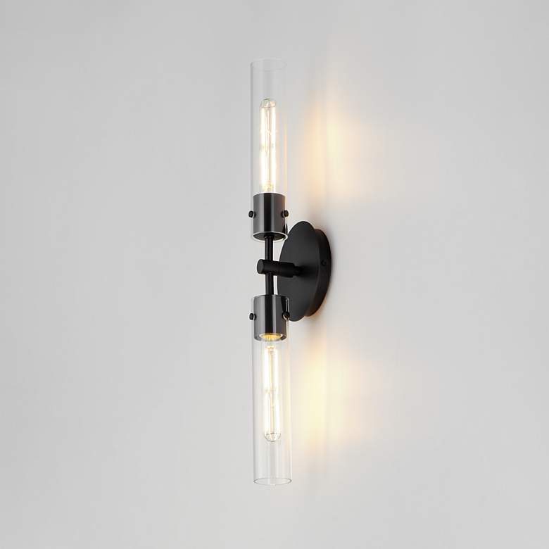 Image 6 Equilibrium 2-Light LED Wall Sconce - Black more views