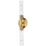1_Equilibrium 2-Light LED Wall Sconce - Natural Aged Brass