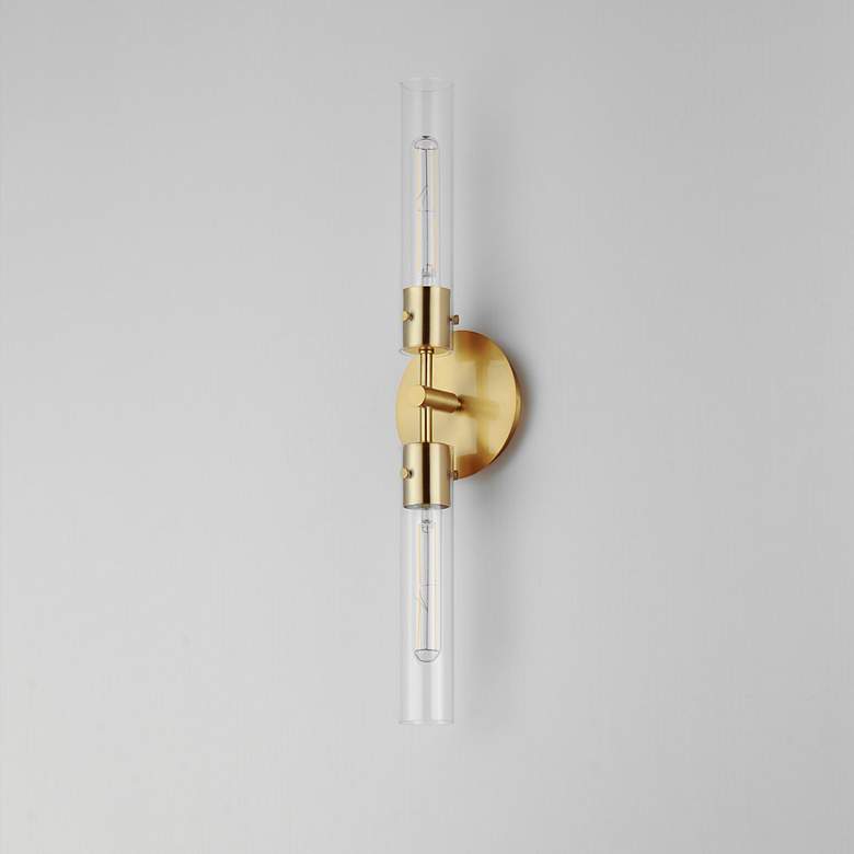 Image 4 Equilibrium 2-Light LED Wall Sconce - Natural Aged Brass more views