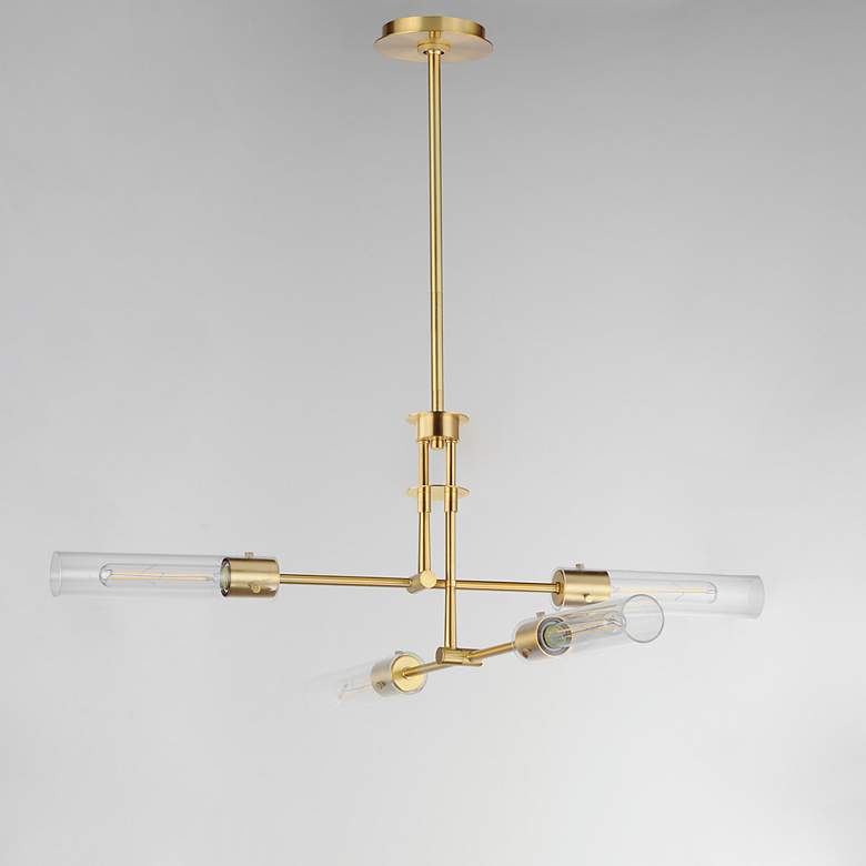 Image 2 Equilibrium 4-Light LED Flush Mount Convertible Brass more views