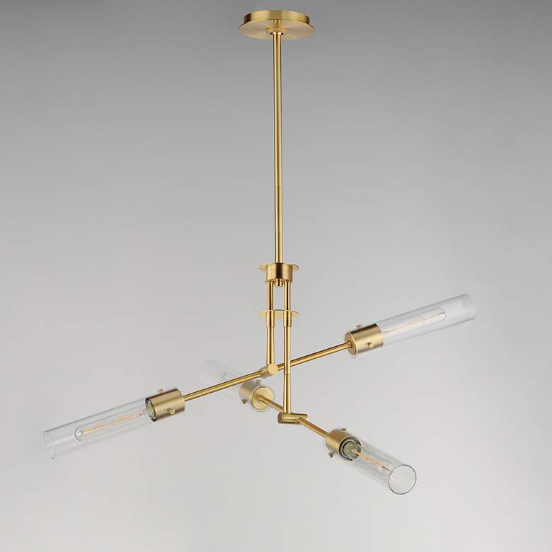 Image 3 Equilibrium 4-Light LED Flush Mount Convertible Brass more views