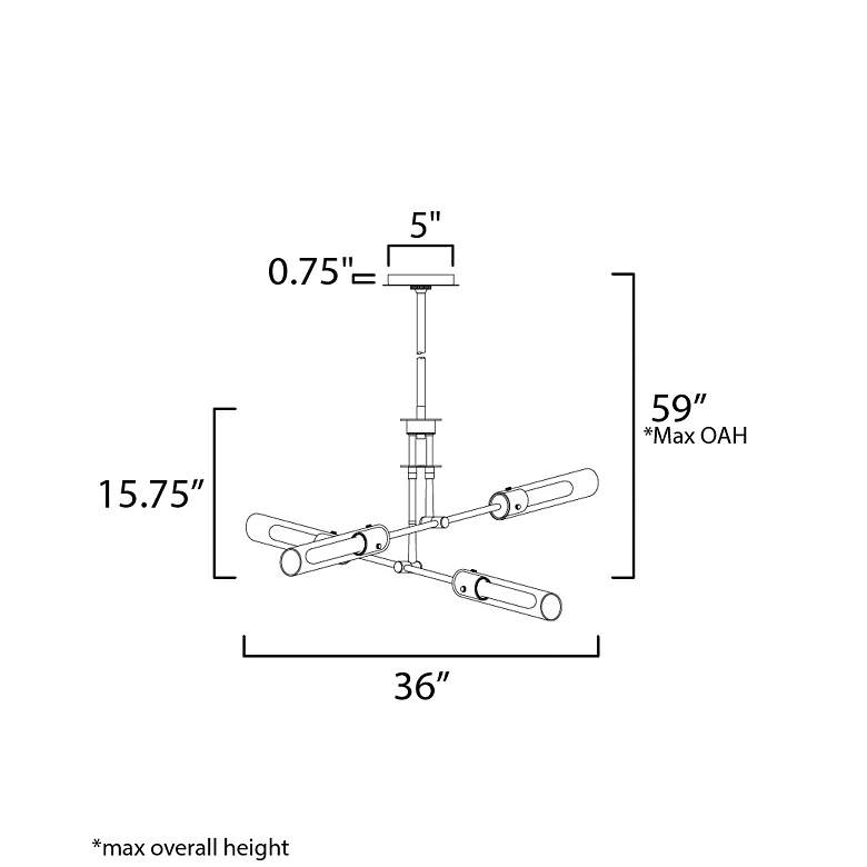 Image 5 Equilibrium 4-Light LED Flush Mount Convertible Brass more views