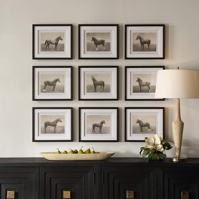 Image 1 Equine Dynasty 9-Piece Framed Wall Art Set