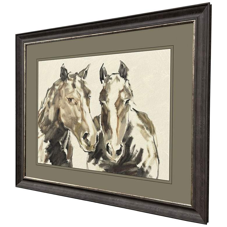 Image 2 Equine Sketch Duo 45"W x 37"H Modern Framed Art more views