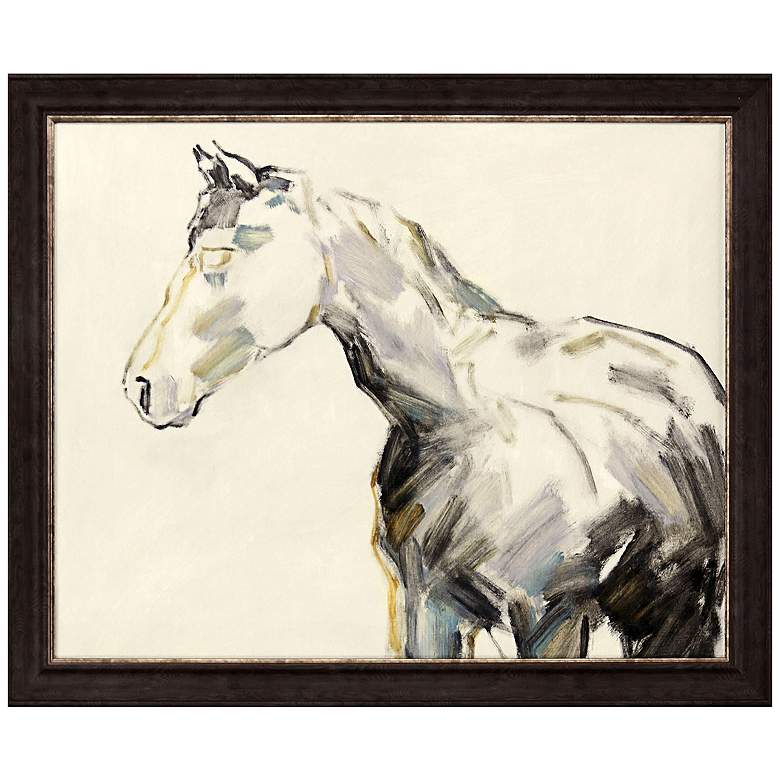 Image 1 Equine Sketch Look 45"W x 37"H Contemporary Framed Art