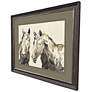 2_Equine Sketch Together 45"W x 37"H Modern Framed Art more views