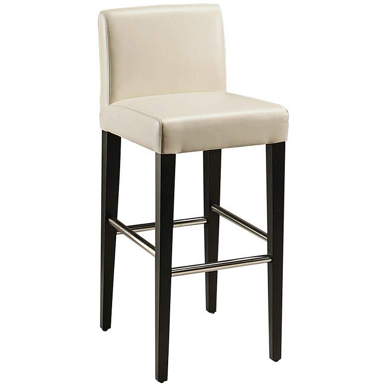 Image 1 Equinoii 26 inch White Bonded Leather Counter Stool