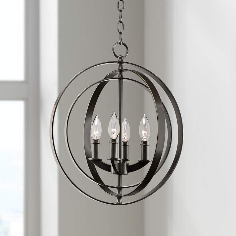 Image 1 Equinox Collection Bronze 16" Wide Pendant Light