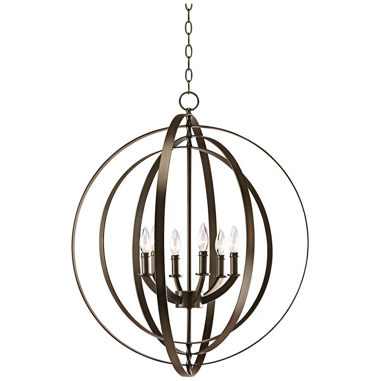 Image 3 Equinox Collection Bronze 27 3/4 inch Wide Pendant Light