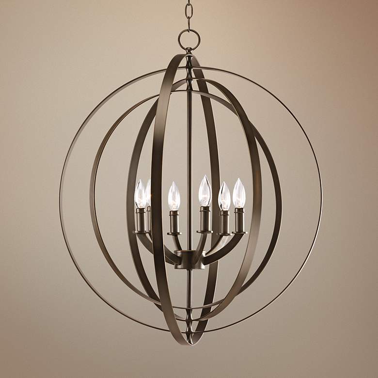 Image 2 Equinox Collection Bronze 27 3/4 inch Wide Pendant Light
