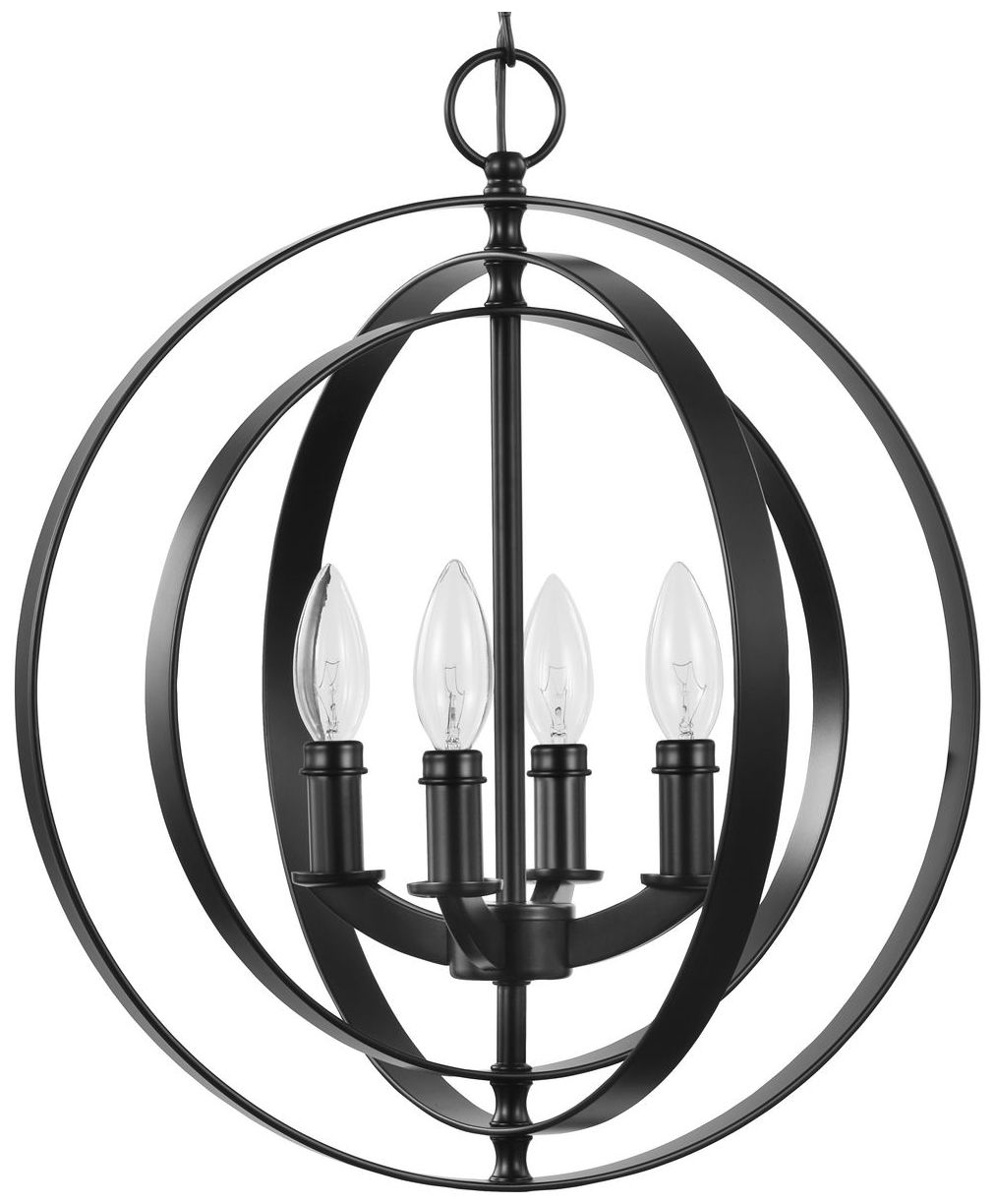 Image 3 Equinox Collection Four-Light Sphere Pendant more views