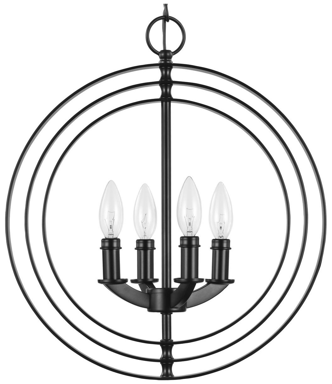Image 6 Equinox Collection Four-Light Sphere Pendant more views