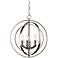 Equinox Collection Silver 16" Wide Pendant Light