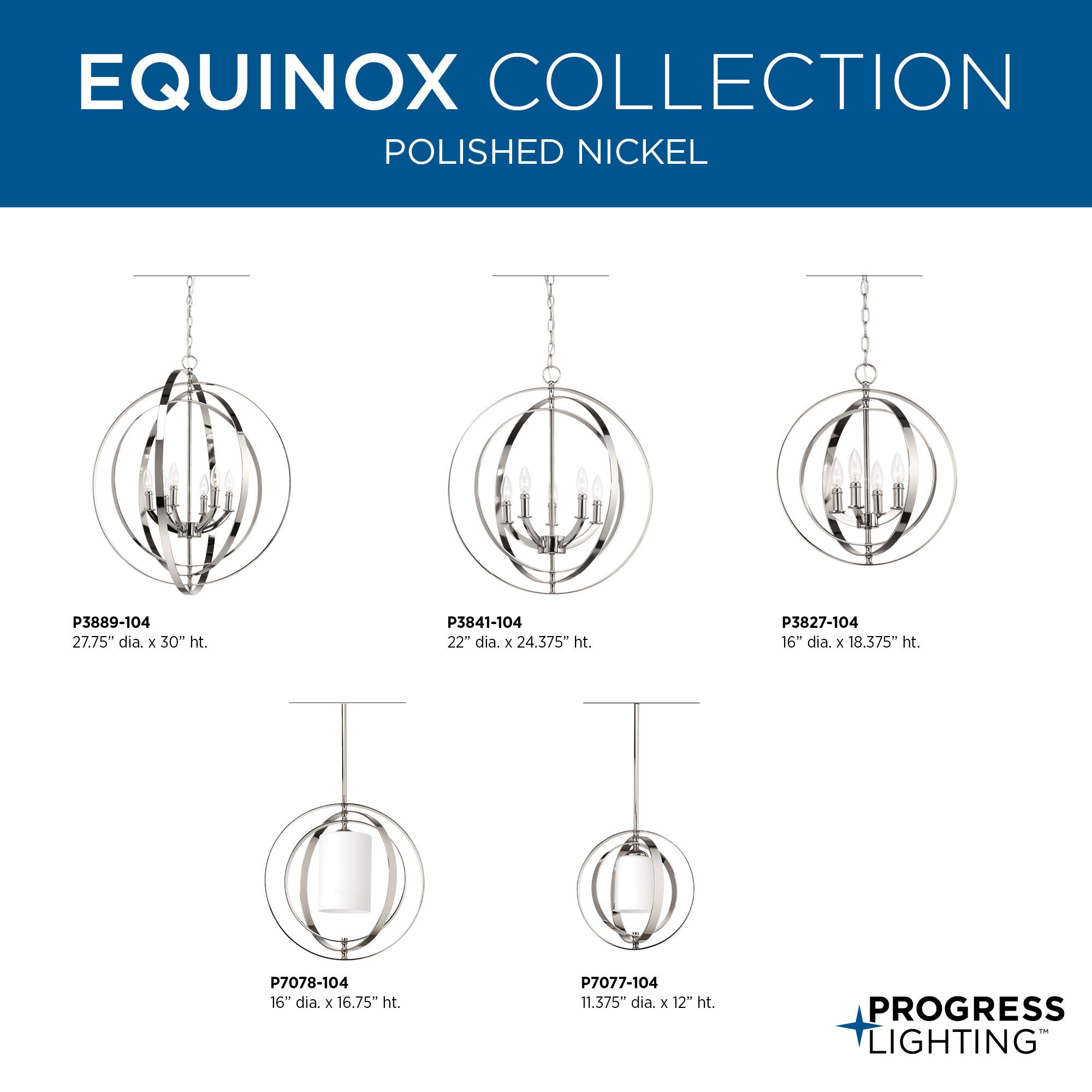 Image 5 Equinox Collection Six-Light Sphere Pendant Light more views
