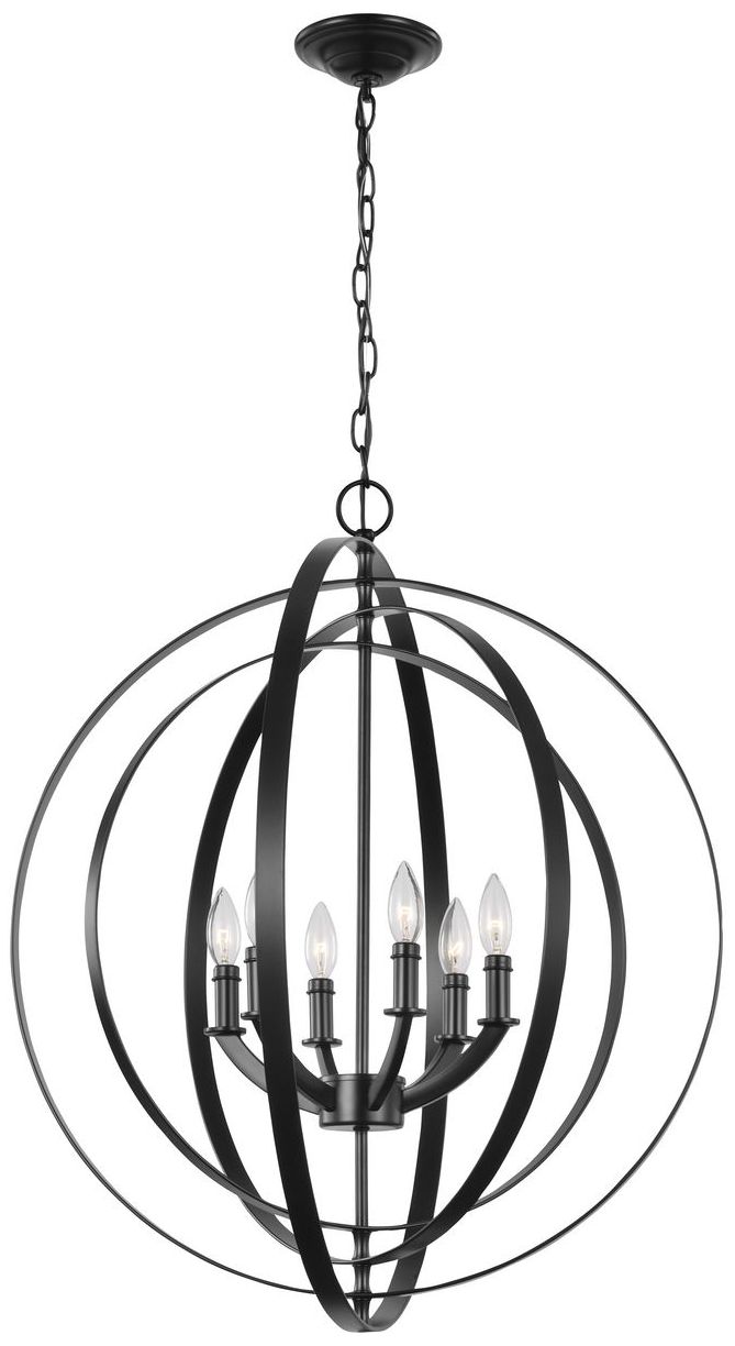 Thumbnail3 of Equinox Collection Six-Light Sphere Pendant Light more views