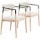 Equinox Dining Chair (Set of 2) Oyster Gray & Natural