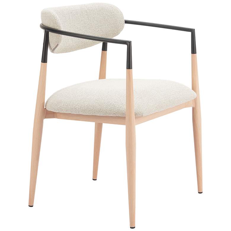 Image 2 Equinox Dining Chair (Set of 2) Oyster Gray & Natural more views