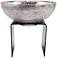Equis 11 3/4" Rustic and Antique Silver Artifact Glass Bowl