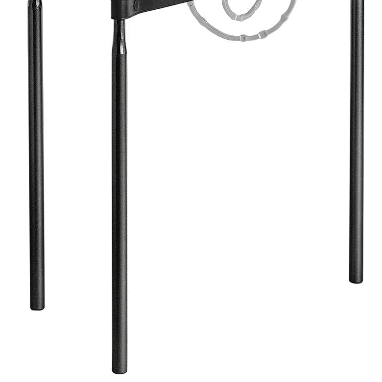 Image 3 Equus 22" Wide Black Side Table w/ Platinum Ring Black Strap more views