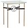 Equus 22" Wide Gold Black Straps with Iron Rings Side Table