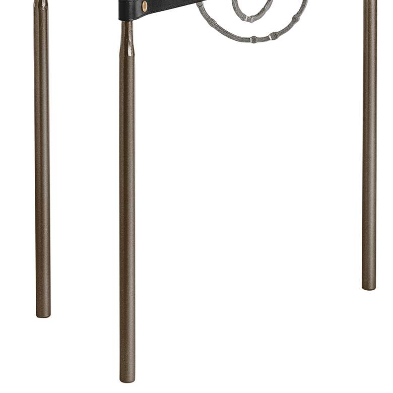 Equus 22 inchW Bronze Black Straps with Iron Rings Side Table more views
