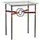 Equus 22"W Bronze Brown Straps with Black Rings Side Table
