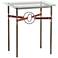 Equus 22"W Bronze Brown Straps with Iron Rings Side Table