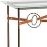 Equus 22"W Bronze Chestnut Straps with Iron Rings Side Table