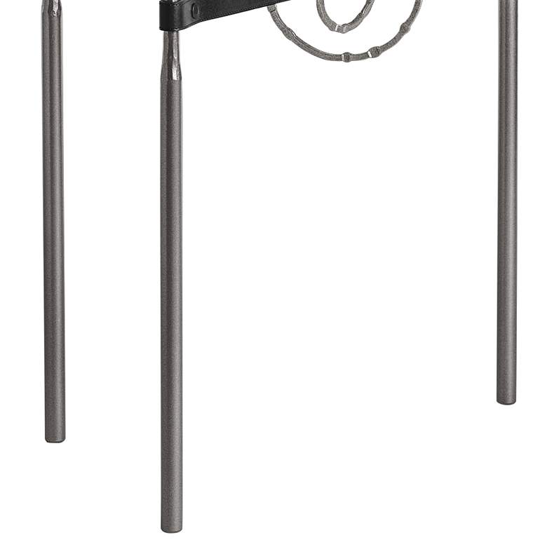 Image 3 Equus 22"W Dark Smoke Black Straps w/ Iron Rings Side Table more views